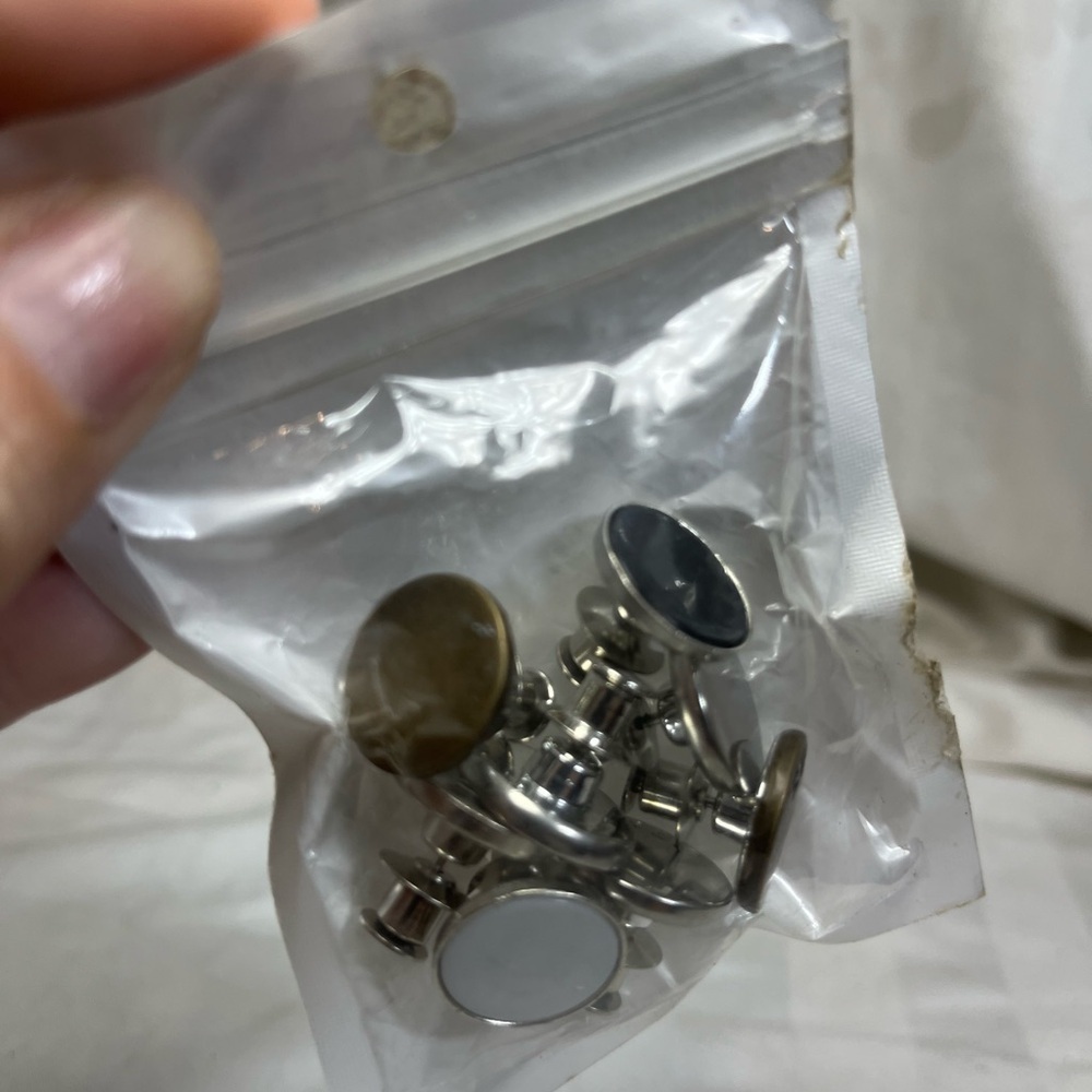 8 Sets Instant Jean Button Pins for Denim Waist Adjustment No Sew HE110E - Picture 4 of 5